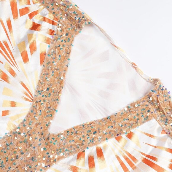 Women's Sequin African Bubu Dress Plus Size Casual Gown for Wedding Party - Picture 4 of 5